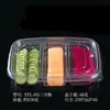 Cajas Desechables para Comida de Fruta, Empaque Engrosado para Cortar Fruta con Tapas, Cajas de Empaque para Bandejas de Fruta Cortada Fresca, Cajas para Cortar Fruta y Ensalada