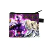 Nuevo Monedero de Jojo's Bizarre Adventure Bolsa para Monedas con Cremallera de Dibujos Animados Linda Bolsa Pequeña de Almacenamiento para Estudiantes Venta al por Mayor