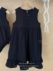 Ropa para Niños Jenny Otoño Bebé Estilo Hepburn Romper Vestido de Moda para Niñas con Lazo
