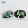 Gema Huagang en forma de huevo, n.° 152, cristal verde afilado, piedra desnuda, accesorios, gema de cristal artificial ovalada afilada, joyería al por mayor