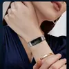 Compatível com Fitbit Inspire 3m Lanis pulseira de metal com fecho magnético pulseira de relógio Inspire Milan