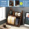 Estante de almacenamiento para mesa de té, pequeño estante antiguo, nuevo estilo chino, adornos para mesa de té, madera maciza, juego de té