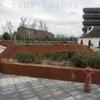 Instalación de Estanque de Plantación de Placa de Acero Personalizado Resistente a la Intemperie Óxido Spa-H Placa Resistente a la Intemperie Proyecto de Instalación de Estanque de Flores Paisajístico Estanque de Árboles