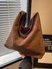Bolsa de Ombro Grande Capacidade para Mulheres 2023 Nova Moda Retro Bolsa de Ombro Casual Versátil Bolsa Tote Fosca de Axila