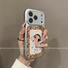 Aplicável à Capa de Celular Apple 18promax iPhone17 Nova Capa Desenho Animado Fofa Estampa de Leopardo Menina Soprando Bolhas