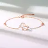 Pulsera original de cachorro con concha para mujer, plata de ley 925, estilo coreano, fresca y linda para Instagram, joyería de diseño nicho