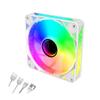 Ventilador de refrigeración para caja de computadora de escritorio 5v ARGB PWM 12cm ventilador silencioso con control de temperatura espacio ilimitado