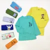 [Exclusivo Transfronterizo] Conjunto de Camiseta y Pantalón de Algodón Merceizado Lindo de Dibujos Animados para Bebés Niños y Niñas Lote Mixto