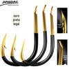 Anzol Jinhong Original Preto Frio Dente de Fantasma Peixe Gancho Atacado Ise Novo Kanto Izu Anzol de Pesca com Farpa Atacado
