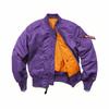 Traje de Béisbol Americano Engrosado Otoño e Invierno Verde Militar Chaqueta Bomber MA-1 talla grande Cuello Vertical Chaqueta de Trabajo para Hombre