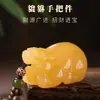Colgante Natural Kunlun Topacio Pixiu Mango Zodiacal Wen Jugar Jugar Jugar Plato Plato Jugar Mano Jugar Antiguo Piqiu