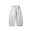 Yidao Vintage 26 Primavera Nueva Colección Retro Americano Diseño de Cinturón Color Sólido Simple Holgados de Pierna Ancha Pantalones Curvos Caídos