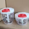 Picadora de Ajo Manual, Procesador de Alimentos Cinético Pequeño para el Hogar para Comida de Bebé, Dispositivo Picador para Picar Cebollas, Jengibre, Ajo y Carne