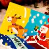 Cartão de Natal transfronteiriço cartão de cristal criativo cartão de férias das crianças bênção de Natal cartão de mensagem de cartão de agradecimento de Natal