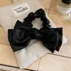 Elástico de Cabelo de Couro Coreano com Laço, Intestino Delgado, para Mulheres no Outono e Inverno, Corda Doce para Rabo de Cavalo, Acessórios de Cabelo Princesa Fugitiva