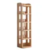 Estantería de Almacenamiento con Panel de Pie, Estante Simple de Múltiples Niveles para Artículos Varios, Estante de Almacenamiento Engrosado para Sala de Estar, Estantería de Madera Maciza para Esquina