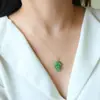 Colar bi natural feminino pingente de folha ramo de ouro feminino folha estilo palácio retrô corrente clavicular grande sucesso