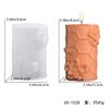 Molde de Silicona para Hacer Velas Aromáticas Cilíndricas con Relieve de Patrón de Flor de Abeja Panal de Abejas Adornos de Decoración de Interiores