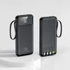 Venta al por mayor transfronteriza 22.5W carga súper rápida con cable batería externa 20000 mA batería móvil personalización de LOGO