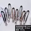 Pulsera Personalizada de Cuero con Diamante de Meteoro, Estilo de Muñeca Corta, Fuerte y Anticaída, Estuche Pequeño Fragante para Teléfono Móvil, Bolso, Versátil para Compras