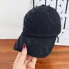 Boné de Baseball Novo com Strass Estilo Coreano para Mulheres, Chapéu de Sol Versátil Moda Primavera e Verão, Top Macio Boné com Aba Pequena Tendência