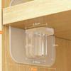Soporte de Estante sin Taladro, Soporte de Estante Adhesivo para Armario y Gabinete, Soporte Triangular Adhesivo sin Clavos