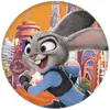 Insignias Periféricas de Zootopia 2, Insignias de Hojalata, Llaveros de Espejo Redondo Pequeño, Accesorios de Colgante Lindos