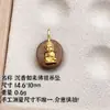 Cuentas de Barril de Madera de Águila Chapadas en Oro de Plata S925 Natural con Agujero para Manualidades DIY de Pulseras, Collares y Decoraciones de Cuerda de Guanyin