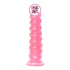 Dildo Espiral Roscado, Juguete Sexual de Comercio Exterior Estilo Semental Extra Grande al por Mayor, Dispositivo de Masturbación Anal, Herramienta de Empuje, Pene Artificial
