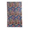 Bufanda Grande con Estampado de Flores Azules y Naranjas para Regalo de Cumpleaños de Mamá, Bufanda Larga Versátil y de Moda para Protección Solar, Chal Cálido y de Protección Solar para Mujeres