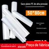 Saco plástico plano de PE 50*80cm saco de embalagem espessado 14 micra saco de embalagem transparente atacado saco plástico saco interno de alta pressão