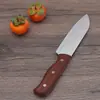 Faca de Cozinha Doméstica em Estoque com Cabo de Madeira Maciça, Faca para Frutas, Faca de Fatiar de Aço Inoxidável, Faca para Cortar Carne, Faca para Cortar Frutas, Faca do Chef