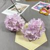 Conjunto de hortênsia aquarela de 2 cabeças para auditório de casamento, fileira de flores de seda de boas-vindas, flores decorativas, acessórios para fotografia, flores ornamentais