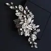Acessório de Cabeça Antigo de Luxo Leve para Noivas Joia de Liga de Zinco Pente de Cabelo com Pérolas Acessórios de Cabelo para Casamento
