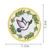 Parches de Tela Bordados con Citas Inspiradoras Serie de Cartas de Jesús Parches Etiqueta de Bordado de Fresa Rosa Decoración para Bolsos