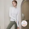 Jaqueta Esportiva de Veludo Quente de Alta Qualidade para Yoga Feminino Tamanho Plus, Fleece Fino para Corridas Matinais, Treinamento, Fitness, Manga Longa, Primavera Outono Novo