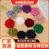 Novo Tecido Borda Queimada 9cm Flor Rosa Camélia Acessórios Feito à Mão DIY Roupas Sapatos Chapéus Acessórios de Joias