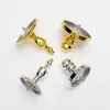 Cubierta de Cabeza Modelo Oro Plata Madera Sólida Cubierta Plana Accesorios Metálicos Tienda de Ropa para Adultos Hombres y Mujeres Cubierta de Cabeza Corona de Madera Sólida
