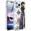 Capa de celular de menina fashion com desenho para iPhone 15