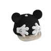 Gorra de Béisbol Suave con Visera para Bebé Estilo Japonés Otoño e Invierno Peluche Mickey Sombrero de Mano Giratorio Estilo Bebé 1-3 Años
