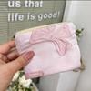 Monedero pequeño Ins con estampado de lápiz labial, bolsa cosmética, bolsa menstrual para niñas, mini almacenamiento, tela, cremallera, bolsa cosmética