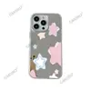 Transfronterizo Nuevo Producto Sencillo y Elegante Rosa Estrella Manzana 18Pro Chica Dulce Funda para Teléfono Iphone17 Funda Espejo para Teléfono