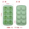 Criativo Silicone 8 Molde Formato de Diamante Raspador de Gelo Doméstico Caseiro Caixa Raspadora de Gelo Bolso de Gelo Quebra-gelo Molde de Bolo