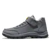 Sapatos Casuais Masculinos, Sapatos de Algodão Quentes Aveludados de Inverno, Sapatos Esportivos Leves para Exterior, Sapatos de Caminhada Masculinos para Pessoas de Meia-Idade e Idosas