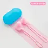 Protetores Auriculares para Natação com Tira para Pendurar para Evitar Quedas, Protetores Auriculares de Silicone, Protetores Auriculares à Prova d'Água para Natação, Conjunto de Prendedor de Nariz, Design à Prova d'Água com Tira para Pendurar de 3 Camadas