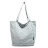 Bolsa de Lona para Mujer Estilo Japonés Impermeable Nylon Casual Hombro Tela Diseño Nicho Gran Capacidad Bolso Tote para Viaje