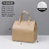 Bolsa de Papel Kraft de Alta Calidad para Llevar Bolsa Térmica para Llevar Bolsa de Empaque para Llevar Postre Té con Leche Pastel Logo Personalizado