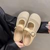 Sapatilhas de Tela Respiráveis Mary Jane Meias Pantufa para Mulheres 2025 Nova Primavera e Verão Retrô Sapatilhas Respiráveis com Biqueira