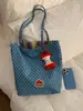 Bolso de Hombro Casual de Gran Capacidad Estilo Coreano 2026 Nuevo Bolso Tote de Mezclilla Bolso de Hombro de Lunares Dropshipping