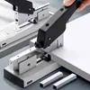 Yunfeng 9935 Grapadora de Capa Gruesa de Alta Resistencia Ahorradora de Esfuerzo Grande Grapadora Engrosada de 100 Páginas Máquina de Encuadernación con Grapas Grapas